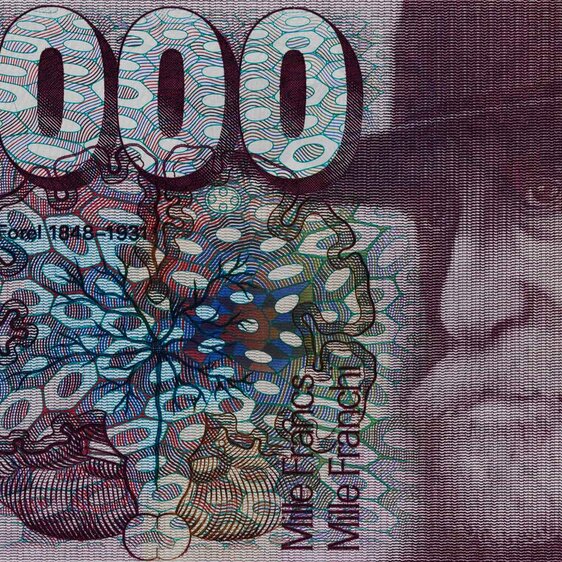 Auguste Forel als Protagonist der Tausendernote (Vorderseite), welche 1978 in Umlauf kam.