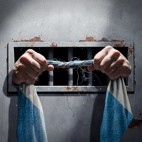 1853 verbreitete ein Frauenmörder Angst und Schrecken in der Region Zürich. Als er gefasst wurde, strangulierte er sich selbst. Illustration von Marco Heer