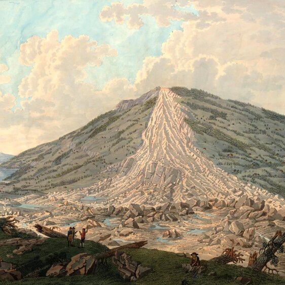 Eine der grössten Naturkatastrophen in der Schweiz: 1806 löste ein Bergsturz eine Flutwelle im Lauerzersee aus.