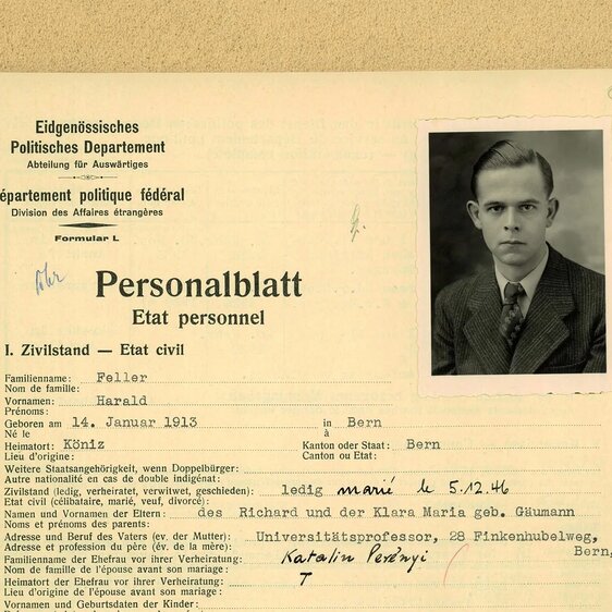 Harald Feller trat 1939 in den diplomatischen Dienst ein. 1943 wurde er nach Budapest versetzt und dort im Februar 1945 von den Sowjets entführt.