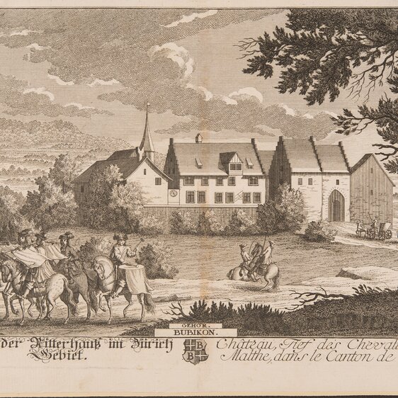 Das Ritterhaus in Bubikon um 1754.