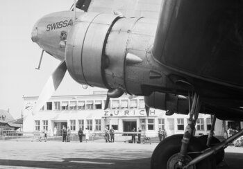 Ancienne image de l'aéroport de Zurich