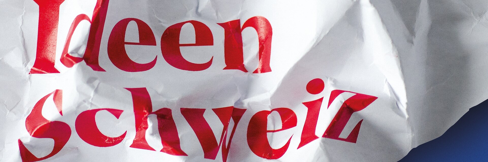 Key-Visual der Ausstellung "Ideen Schweiz"