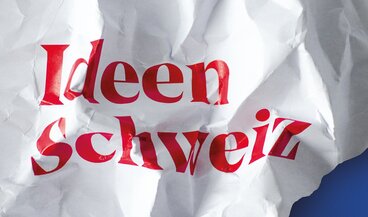 Key-Visual der Ausstellung "Ideen Schweiz"