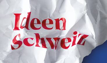 Key-Visual der Ausstellung "Ideen Schweiz"