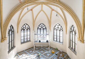 Sanierungsarbeiten in der oberen Kapelle  | © Roman Keller, Zürich