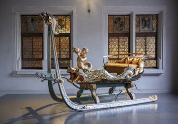 Luxury sleigh crafted by Hans Wilhelm Tüfel (1631-1695), around 1680, Sursee, Canton of Lucerne. | © Swiss National Museum