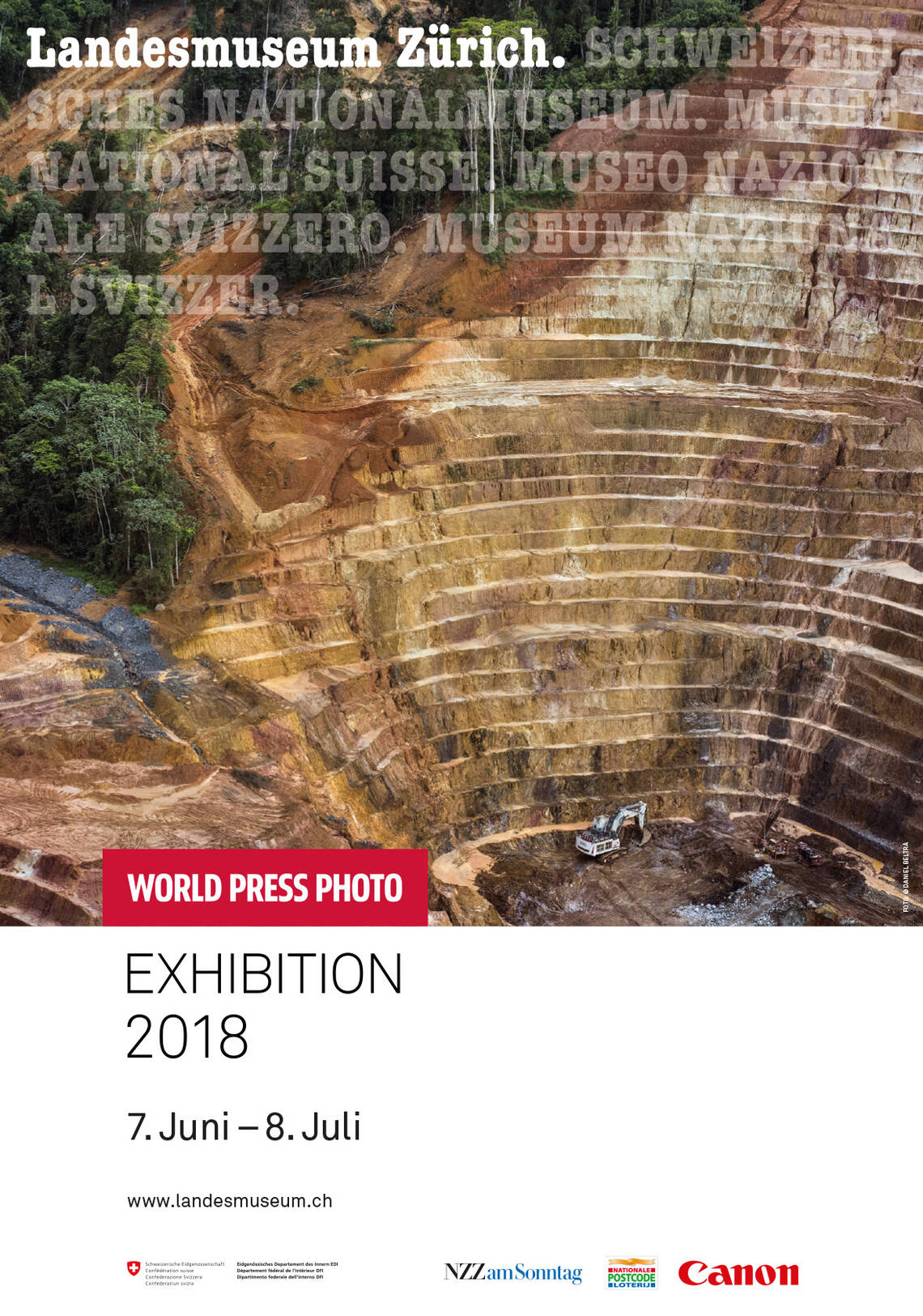 Plakat der Ausstellung "World Press Photo 18"