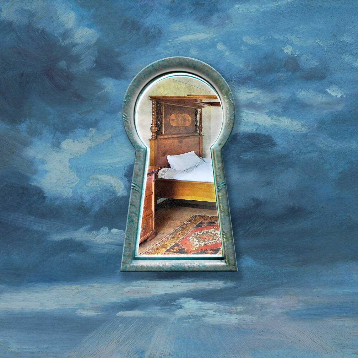 Key-Visual der Ausstellung "Bettgeschichten"