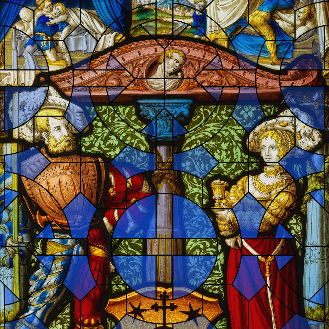 Key-Visual der Ausstellung "Farben im Licht"