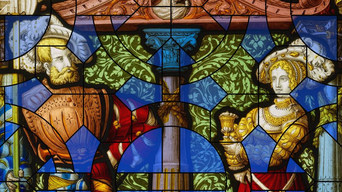 Key-Visual der Ausstellung "Farben im Licht"