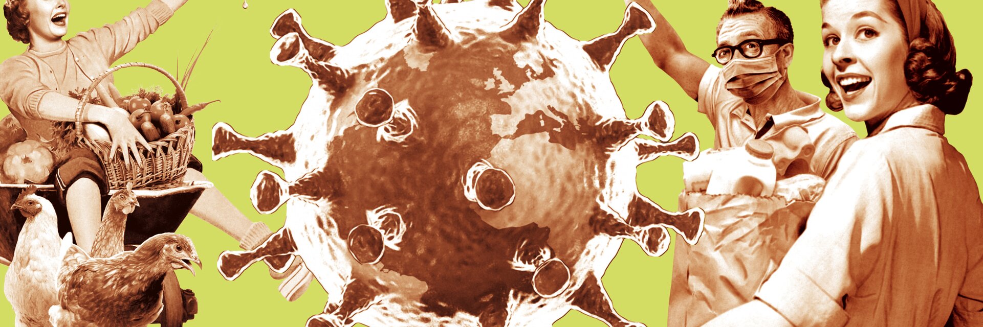 Key-Visual der Ausstellung "Virus - Krise - Utopie" 