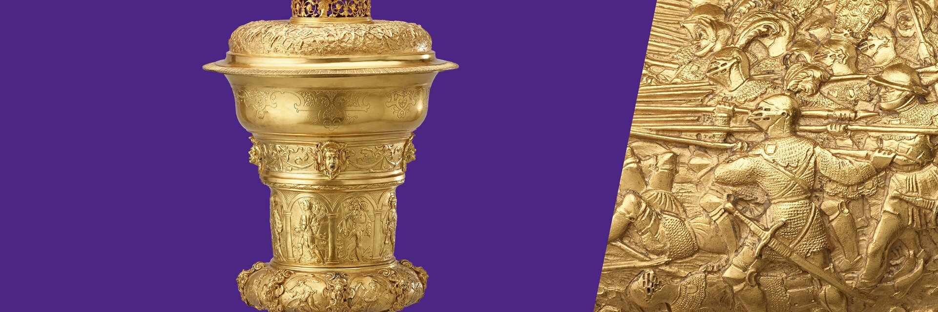 Key visual from the exhibition Brilliant craftsmanship. Bossard Goldsmiths Lucerne