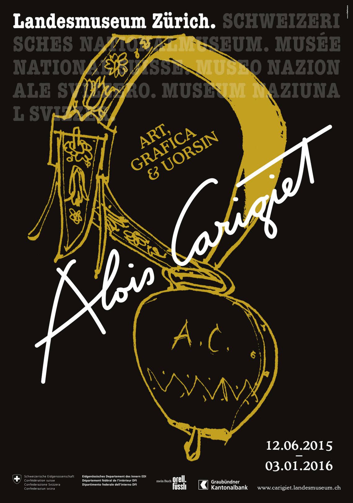 Poster of the exhibition "Alois Carigiet