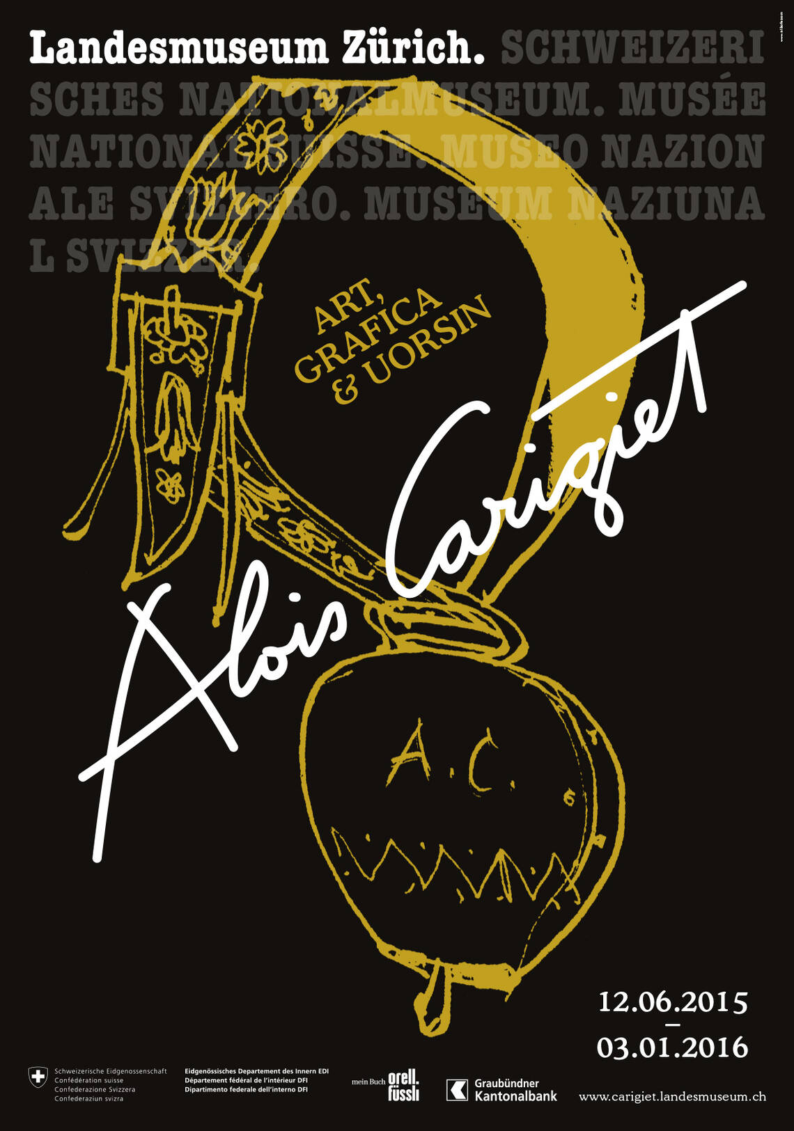 Poster della mostra "Alois Carigiet