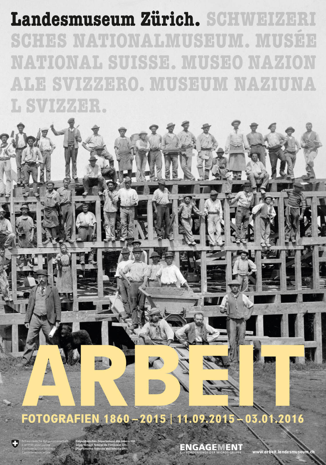 Plakat der Ausstellung "Arbeit"