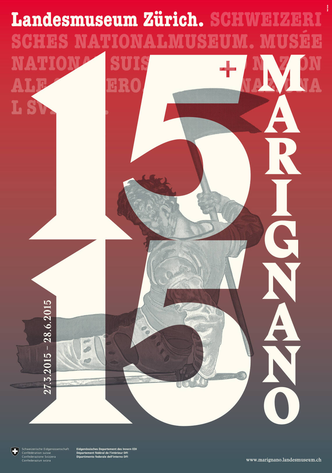 Poster of the exhibition "Marignano 1515