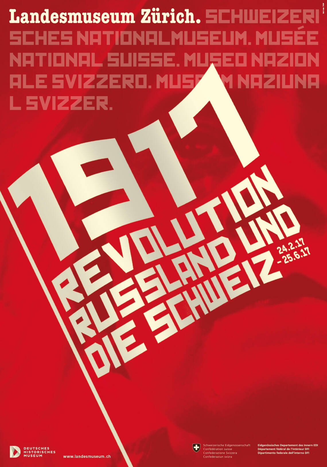 Plakat der Ausstellung "Russland 1917"