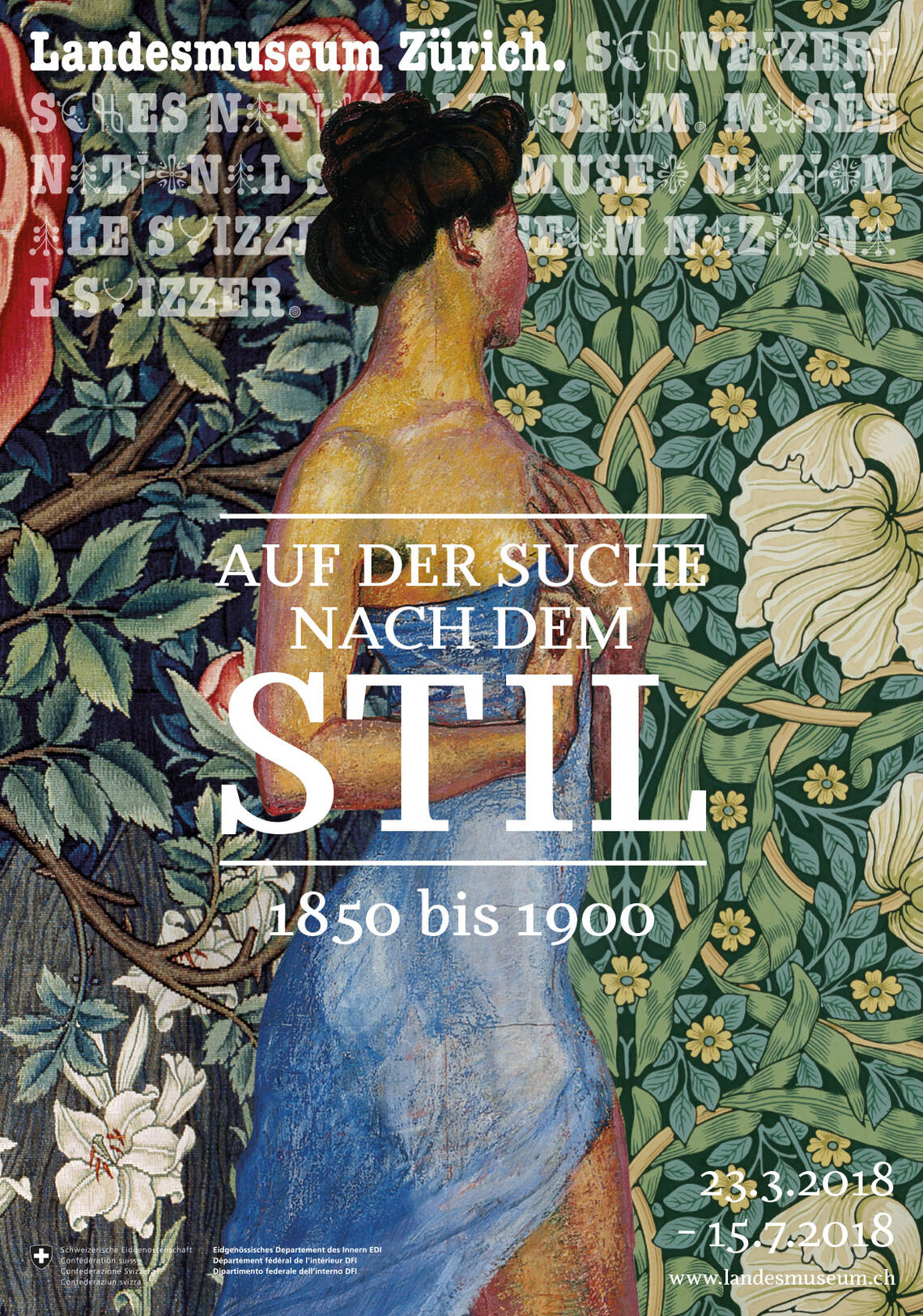 Plakat der Ausstellung "Auf der Suche nach dem Stil"