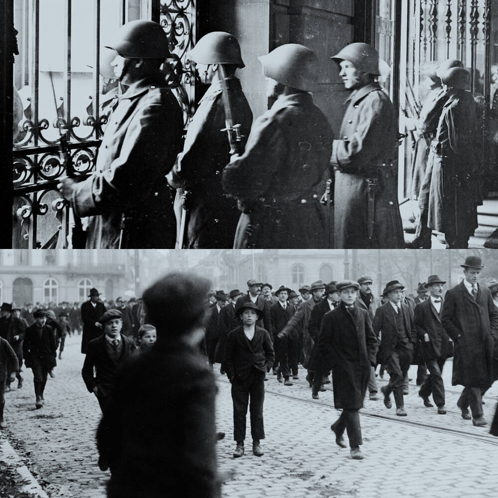 Key-Visual der Ausstellung "Landesstreik 1918"