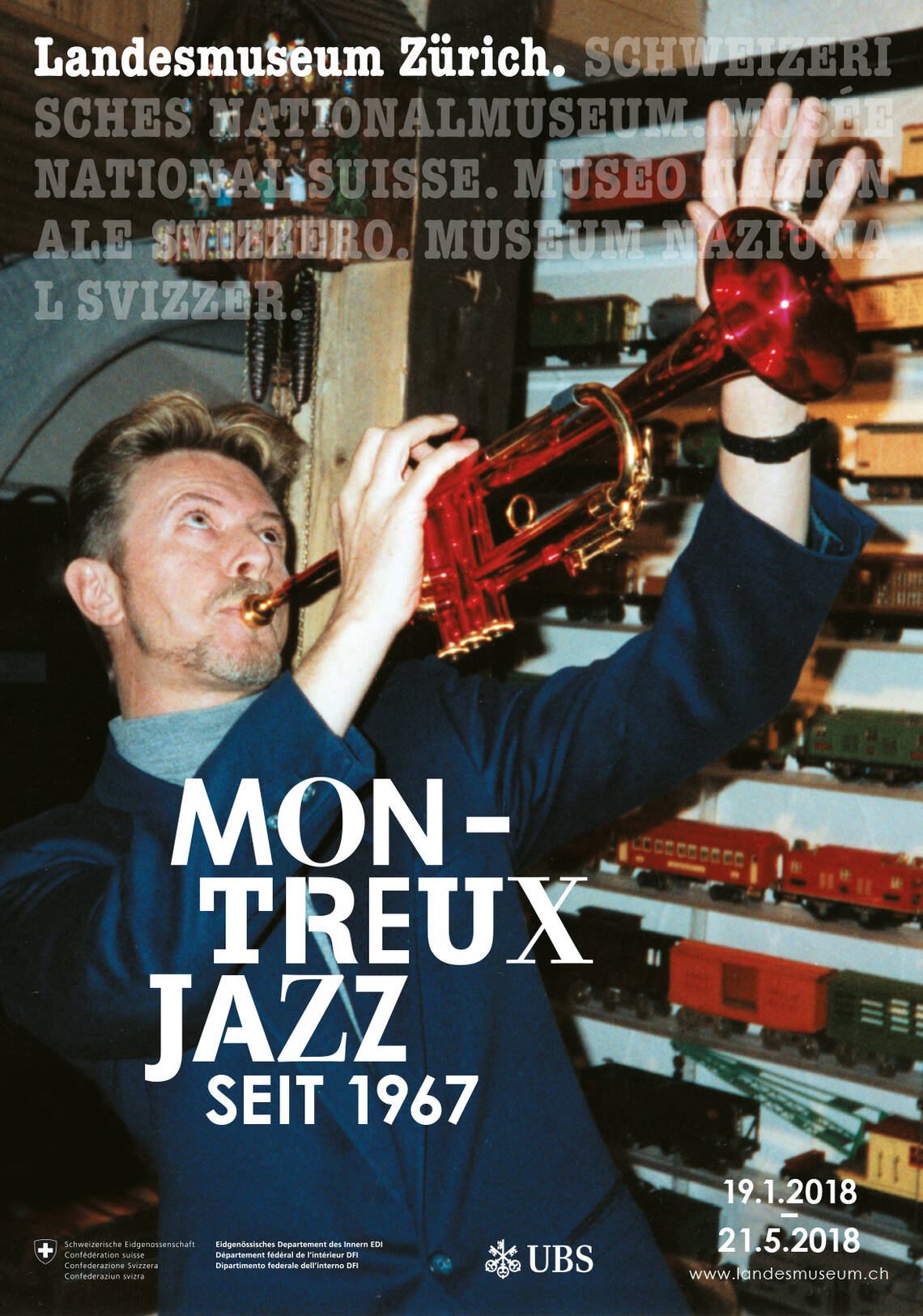 Poster della mostra "Montreux Jazz