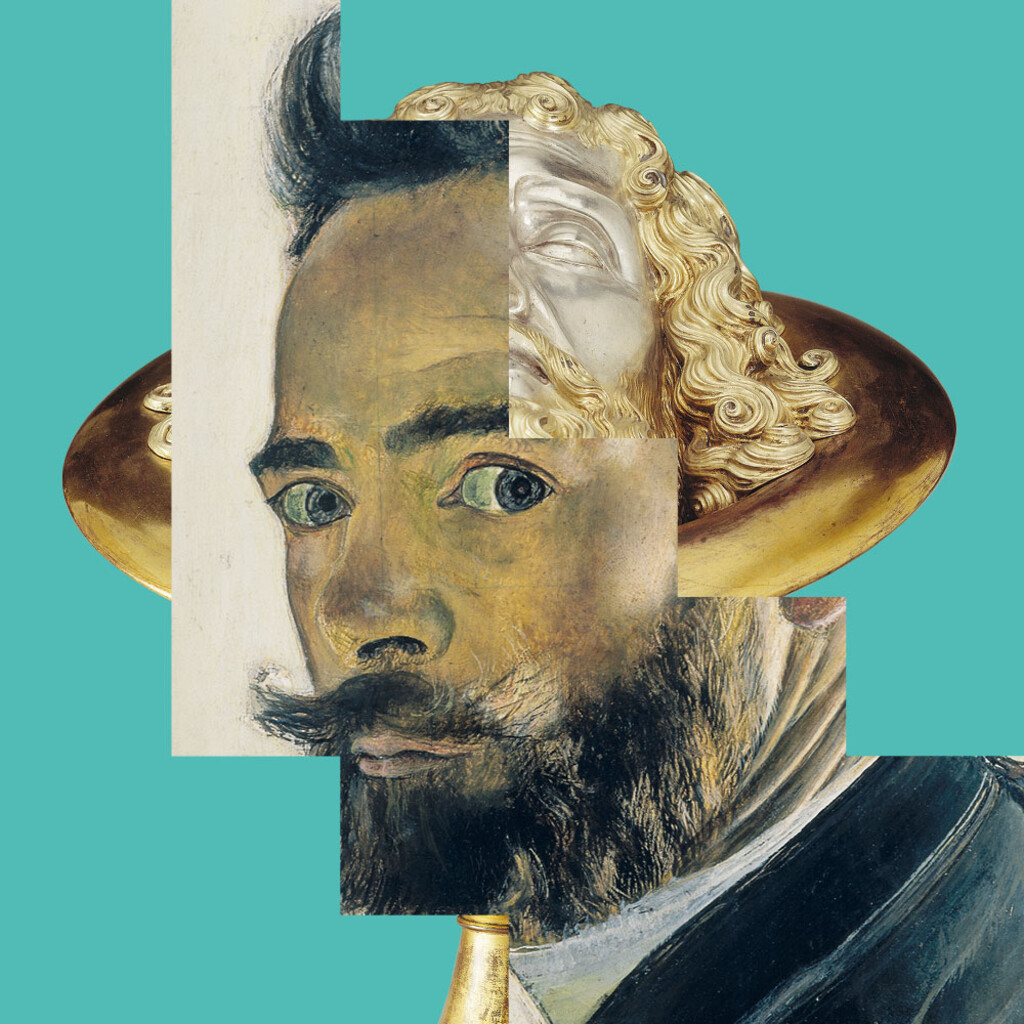 Key-Visual der Ausstellung "Glanzlichter der Gottfried Keller-Stiftung"