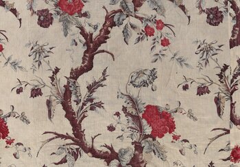 Indienne fabric with ‘tree of life’ motif, probably Neuchâtel, around 1800 | © Swiss National Museum, former Petitcol Collection