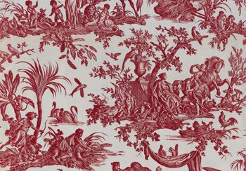 ‘Four Parts of the World’ textile, from the Oberkampf factory in Jouy, around 1785 | © Swiss National Museum, former Petitcol Collection