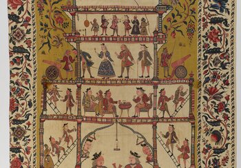 Tenture murale (palempore), côte de Coromandel, Inde, aux environs de 1700-1750 | © Musée National Suisse, ancienne collection Petitcol