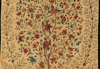 Wall hanging (palampore) with tree of life from the Coromandel Coast, India, around 1740 | © Rainer Wolfsberger, courtesy of Rietberg Museum