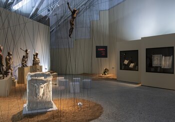 View of the "Scapegoat" exhibition