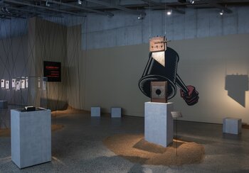 View of the "Scapegoat" exhibition