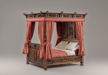 Letto a baldacchino dal castello di Bürglen TG del 1691 | © Museo nazionale svizzero