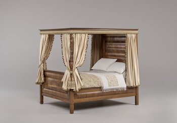 Four-poster bed from Zurich, 1700-1735 | © Swiss National Museum