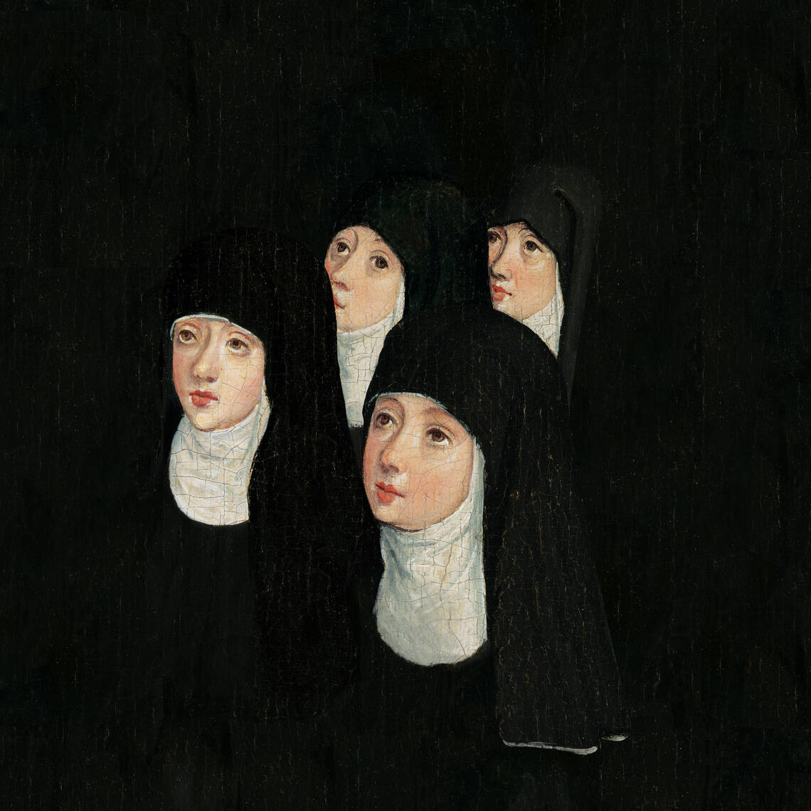 Montage avec des parties du triptyque de 1480 provenant du couvent Sainte-Claire à Cologne. Helene Leuzinger / Musée national suisse