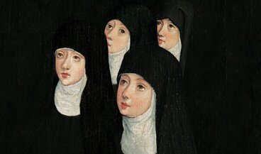 Montage avec des parties du triptyque de 1480 provenant du couvent Sainte-Claire à Cologne. Helene Leuzinger / Musée national suisse