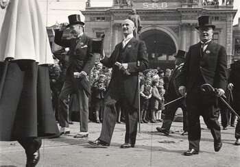 Inauguration de l’exposition nationale de 1939 par les conseillers fédéraux | © Bibliothèque de l’ETH Zurich, photothèque
