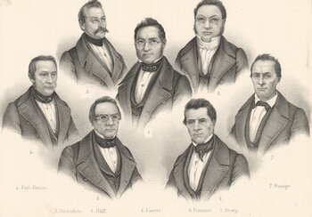 Der Bundesrat von 1848 | © Zentralbibliothek Zürich, Graphische Sammlung und Fotoarchiv