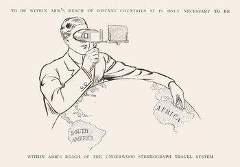 Werbung für Stereobilder | © Underwood & Underwood Glass Stereograph Collection, Archives Center, National Museum of American History, Smithsonian Institution