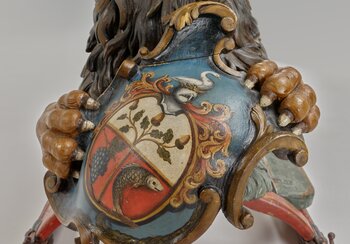 Löwe mit Wappenkartusche | © © Schweizerisches Nationalmuseum