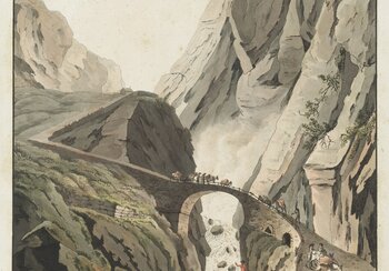 Vue du fameux pont du Diable, Christian von Mechel (1737 – 1817), vers 1790 | © Musée national suisse