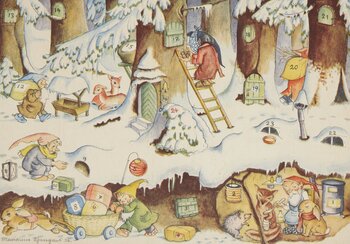 Noël en forêt, 1936 | © Evelyne Gasser, Lenzbourg