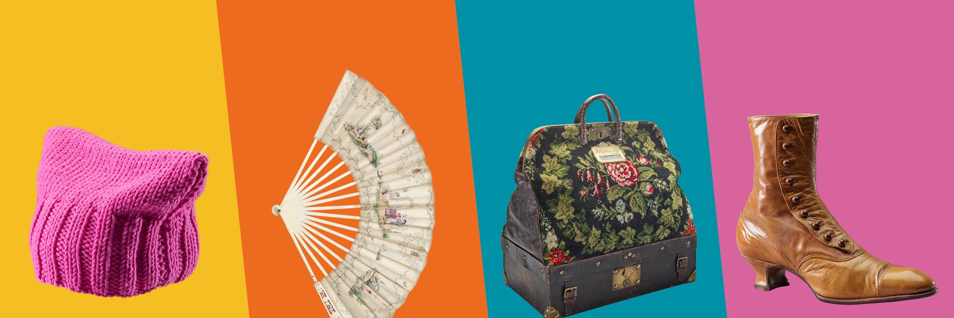 Keyvisual der Ausstellung «Accessoires. Objekte der Begierde»