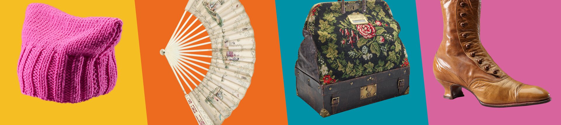 Keyvisual der Ausstellung «Accessoires. Objekte der Begierde»