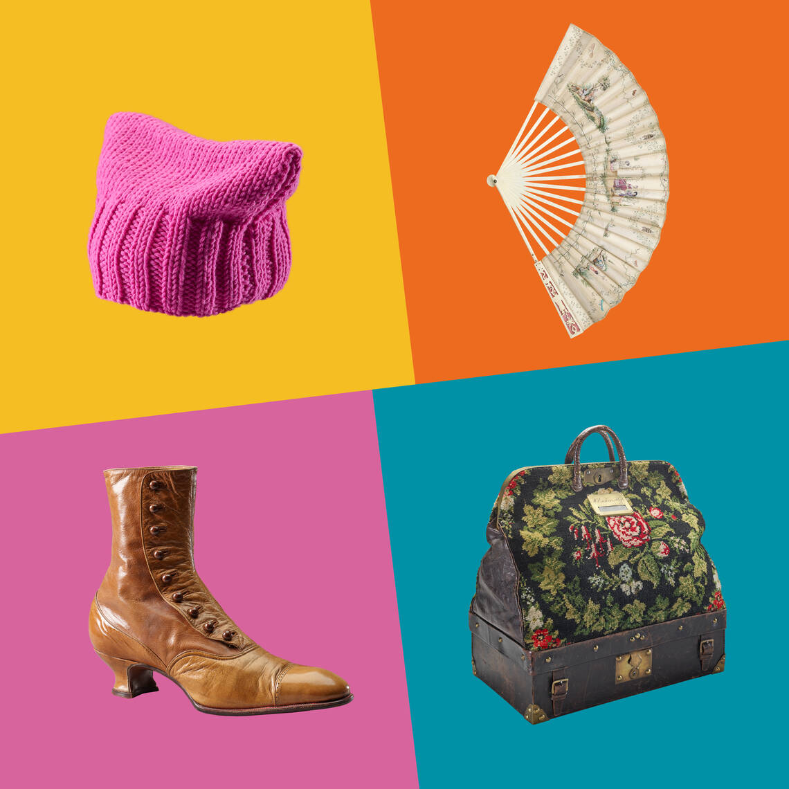 Keyvisual der Ausstellung «Accessoires. Objekte der Begierde»