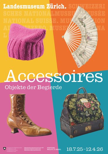Keyvisual der Ausstellung «Accessoires. Objekte der Begierde»