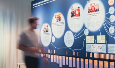 Foto der Ausstellung «VERSORGT. VERDINGT. VERGESSEN? Geschichte(n) von fürsorgerischen Zwangsmassnahmen in der Schweiz»