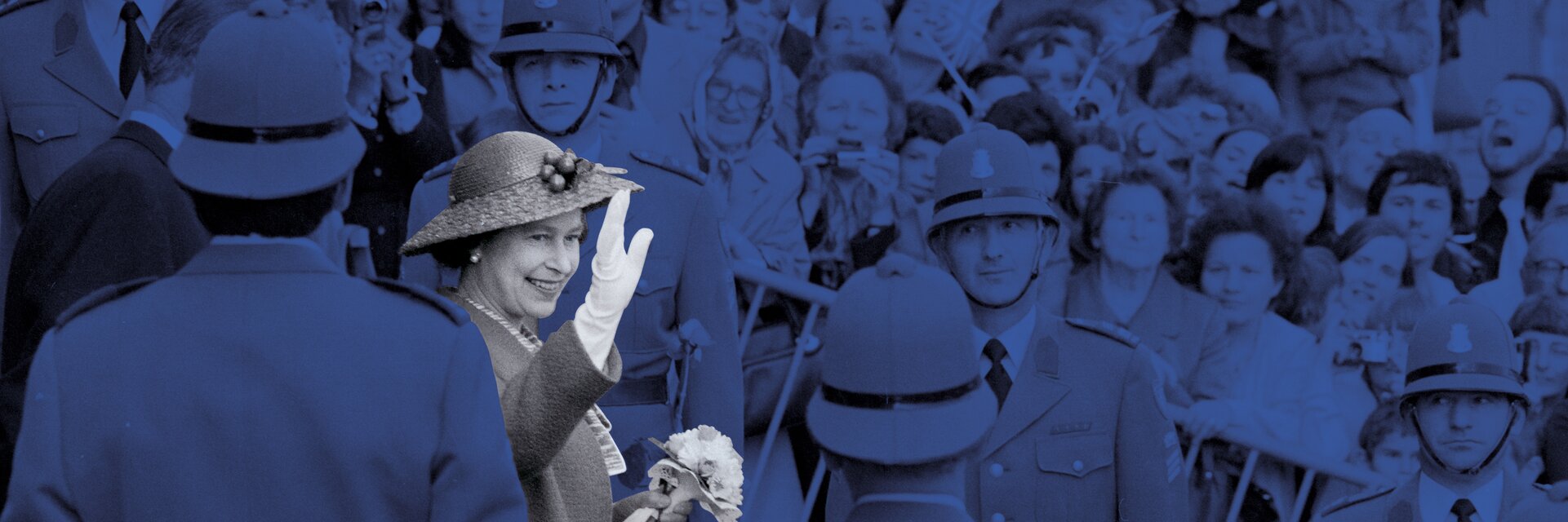 Keyvisual der Ausstellung «Royals zu Besuch. Von Sisi bis Queen Elizabeth»