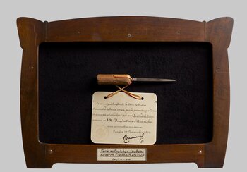L’arma del delitto | © Josephinum – Medizinhistorisches Museum Wien, MedUni Wien