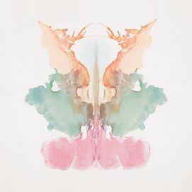 Keyvisual der Ausstellung «Seelenlandschaften. C.G. Jung und die Entdeckung der Psyche in der Schweiz». Neunte Tafel des Rorschachtests, Hermann Rorschach, Bern, 1921. Archiv Hermann Rorschach, Archiv für Medizingeschichte der Universität Bern